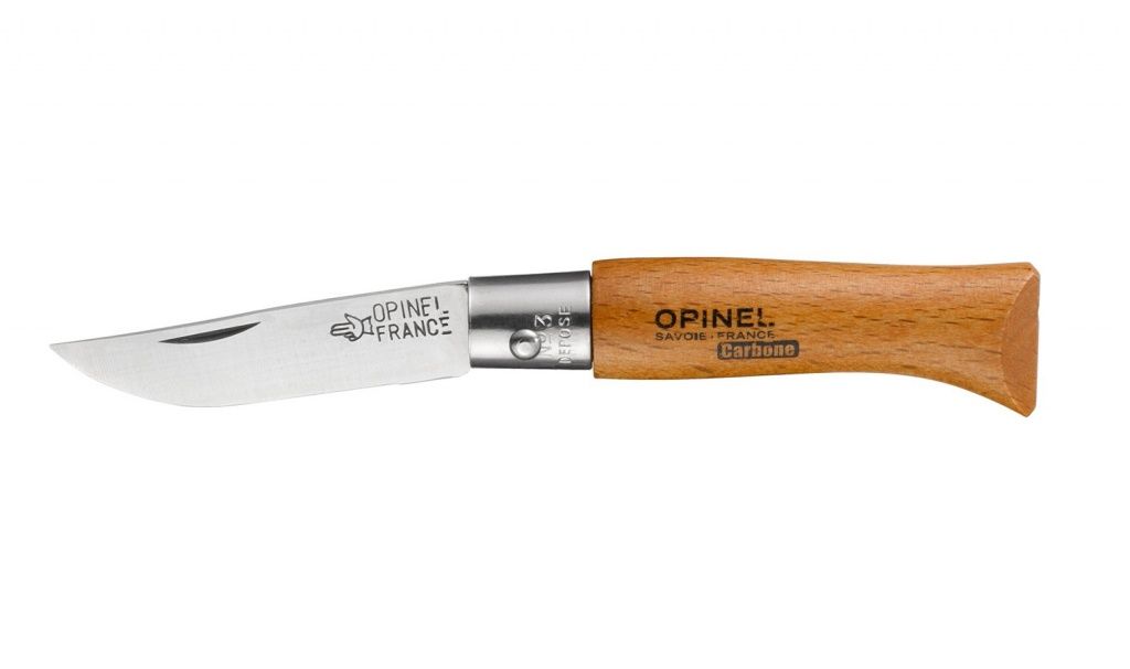 Нож складной Opinel №3 VRN Carbon Tradition с доставкой по России и в Казахстан | Bready