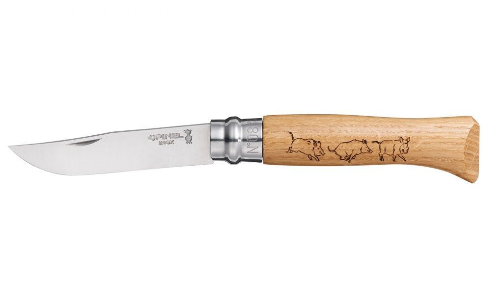 Нож складной Opinel №8 VRI Animalia Boar (кабан) с доставкой по России и в Казахстан | Bready