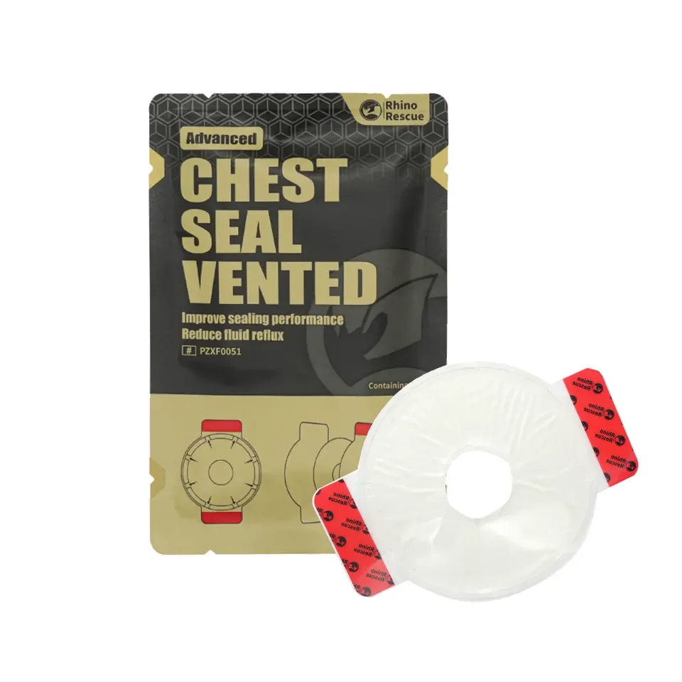 Окклюзионный пластырь вентилируемый RHINO Rescue Chest Seal Vented Advanced с доставкой по России и в Казахстан | BreadyФото 0