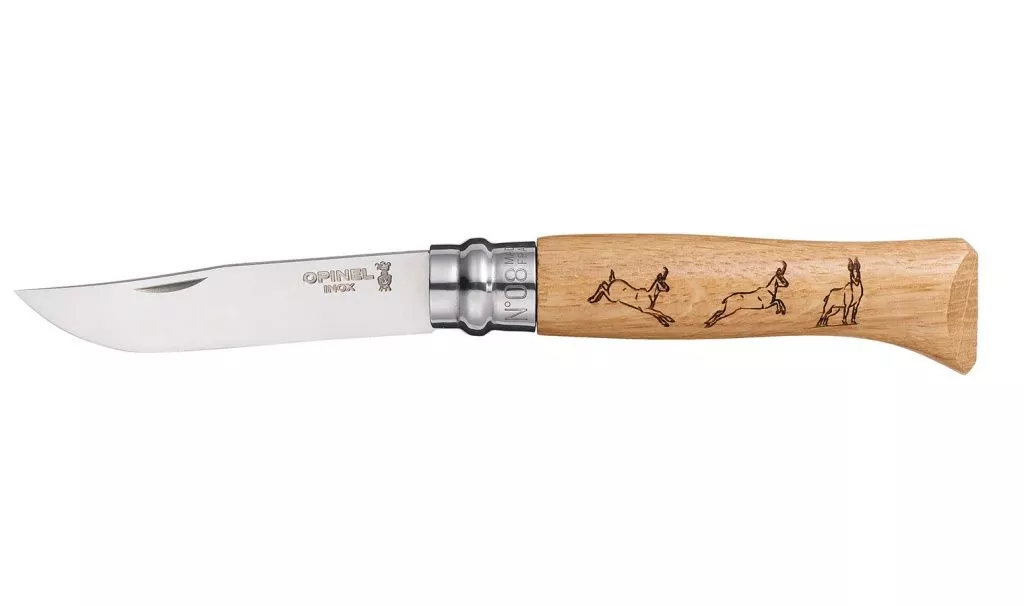 Нож складной Opinel №8 VRI Animalia Chamois (серна) с доставкой по России и в Казахстан | Bready