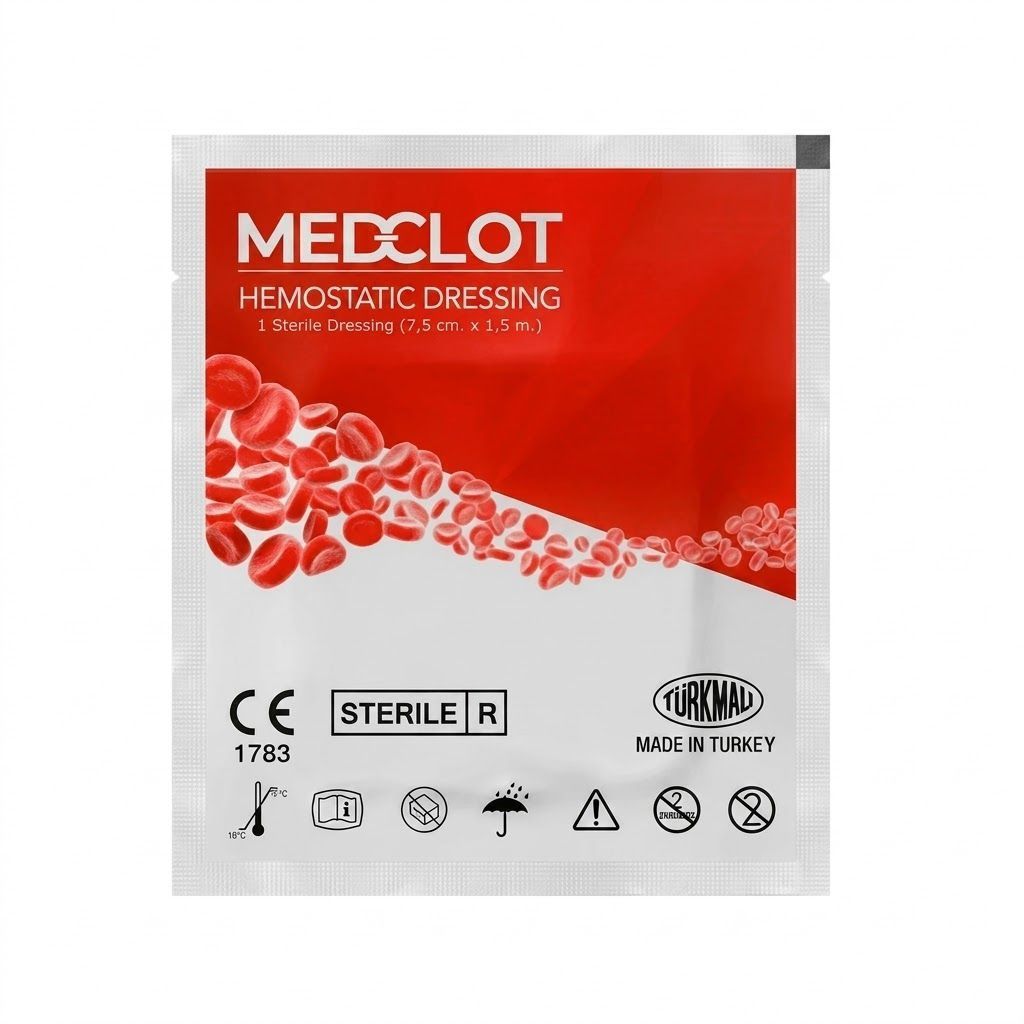 Бинт кровоостанавливающий MEDCLOT Hemostatic Combat Gauze Z-fold 7,5*370 см с доставкой по России | BreadyФото 0