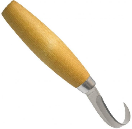 Нож Morakniv Hook Knife 164 Left Hand ложкорез, нержавеющая сталь, рукоять из березы, 13443 с доставкой по России и в Казахстан | BreadyФото 0