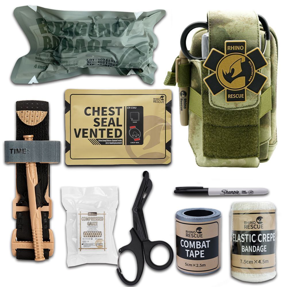 Тактическая аптечка первой помощи RHINO Rescue Tactical Bag Outdoor Molle Military (мох) с доставкой по России | BreadyФото 1