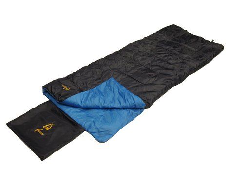 Спальный мешок-одеяло Best Camp Murray (черный/синий) с доставкой по России и в Казахстан | Bready