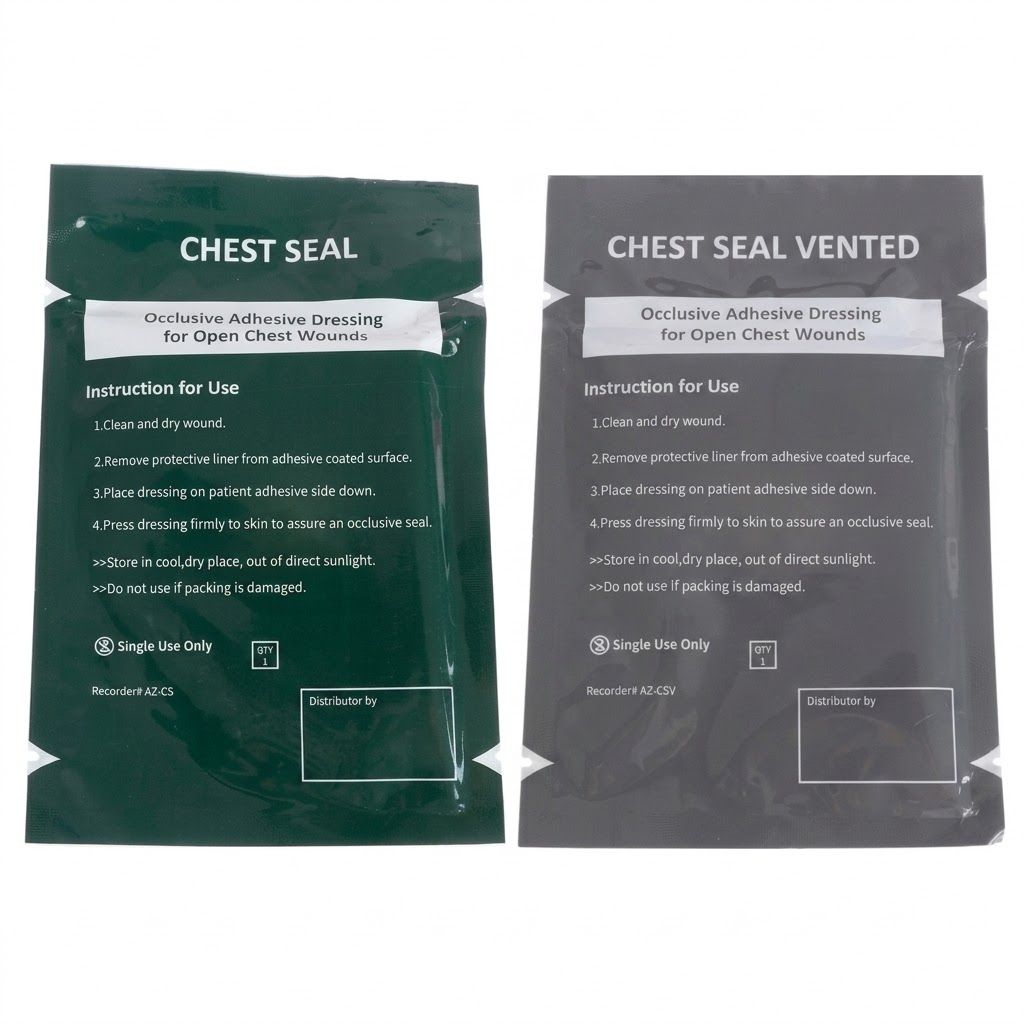 Комплект окклюзионных пластырей Chest Seal + Chest Seal Vented с доставкой по России | BreadyФото 0