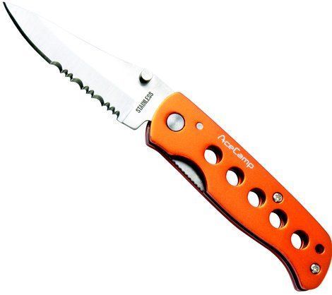 Нож складной AceCamp Folding Serrated Knife с доставкой по России и в Казахстан | Bready