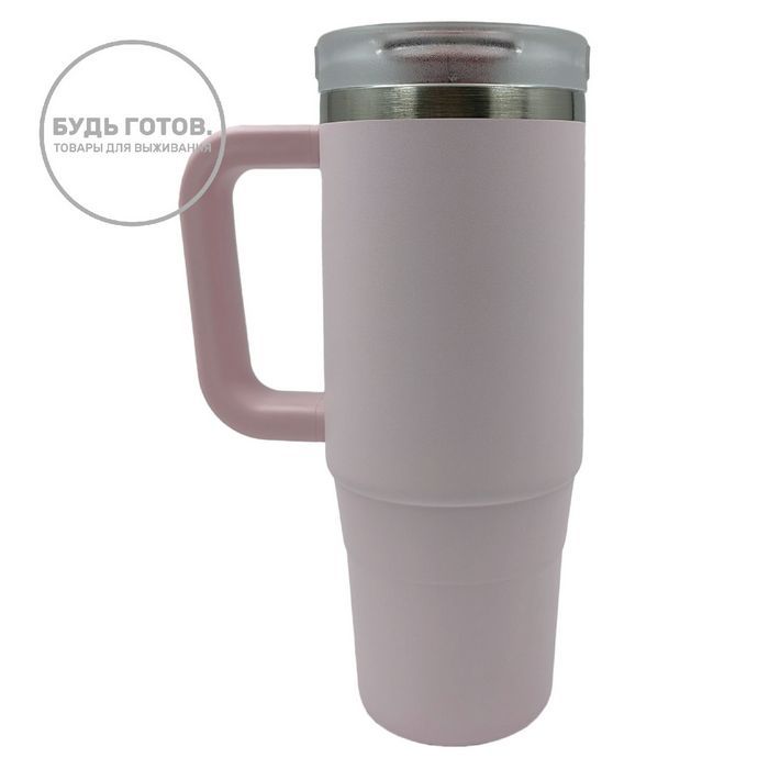 Термокружка Tyeso 900ml (TS-8866 900мл) светло-розовая (light-pink) с доставкой по России и в Казахстан | BreadyФото 1