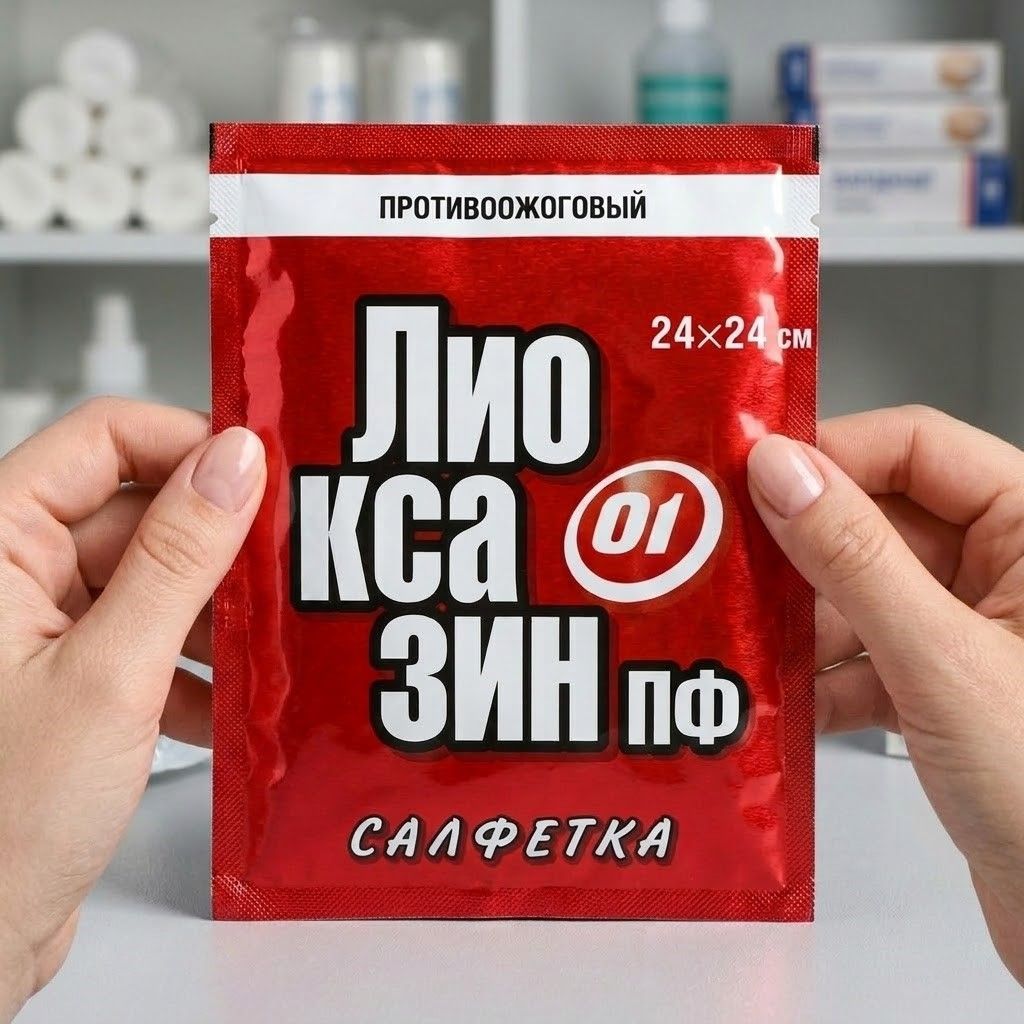 Лиоксазин-ПФ салфетка при ожогах с доставкой по России | BreadyФото 4