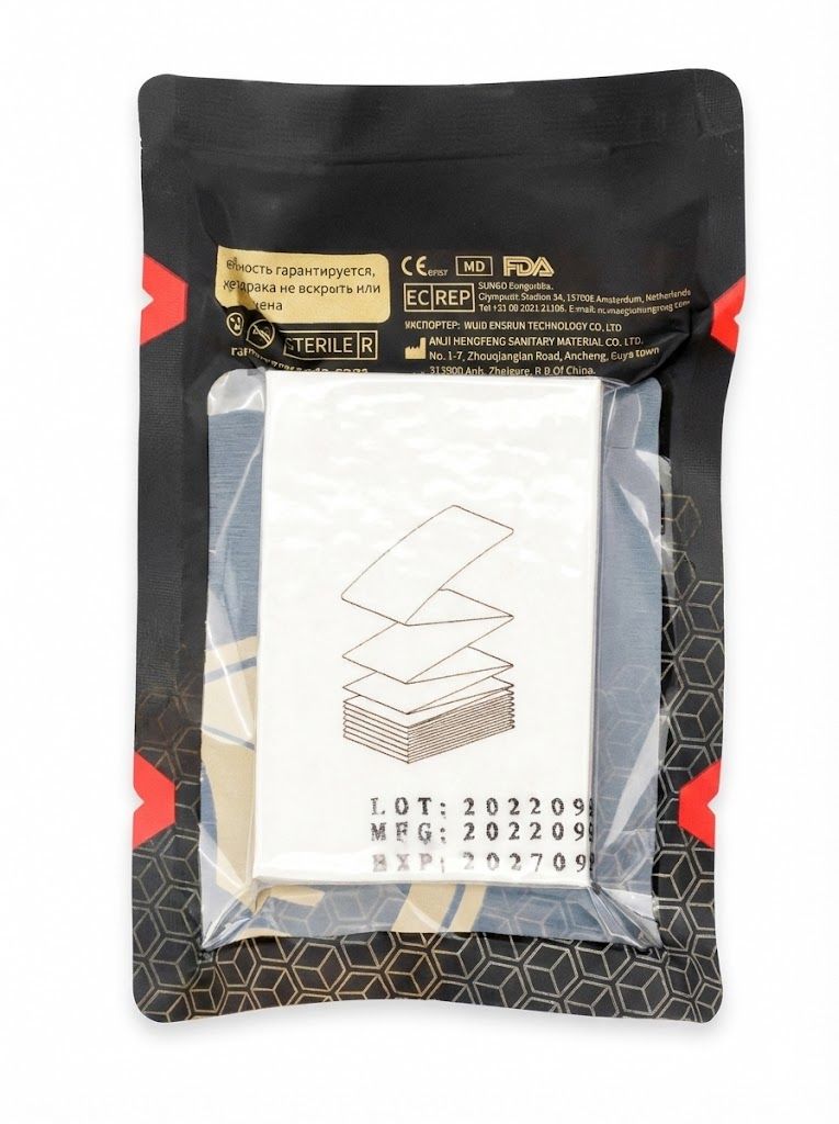 Компрессионный бинт марлевая повязка RHINO Rescue Compressed Gauze (дисконт) с доставкой по России | BreadyФото 2