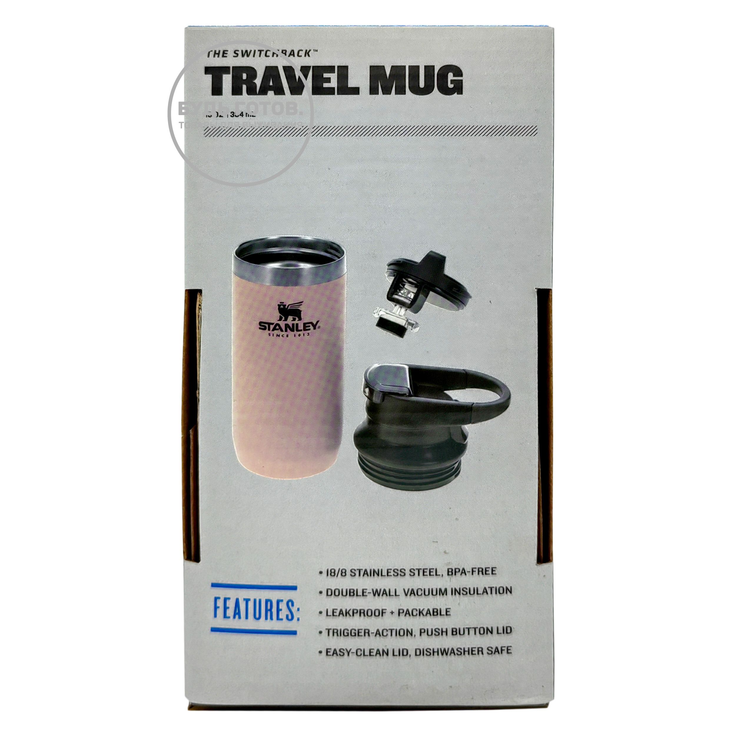 Термокружка STANLEY Adventure Switchback Travel Mug 10-02284-048 розовая 384mL с доставкой по России и в Казахстан | BreadyФото 3