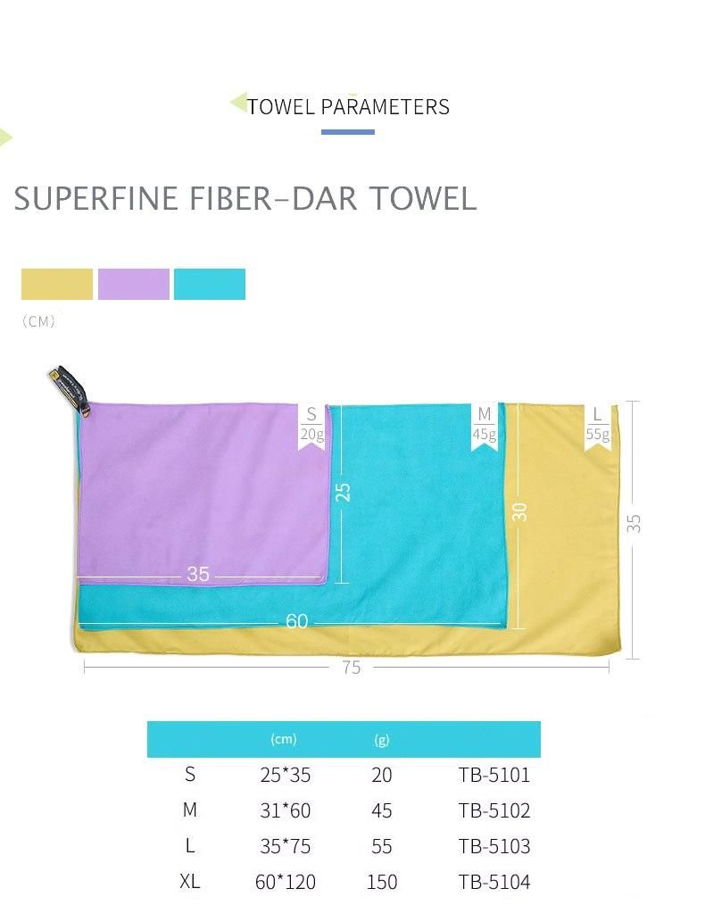 Полотенце ультра легкое Green-Hermit Superfine Fiber Day Towel XL с доставкой по России и в Казахстан | BreadyФото 8