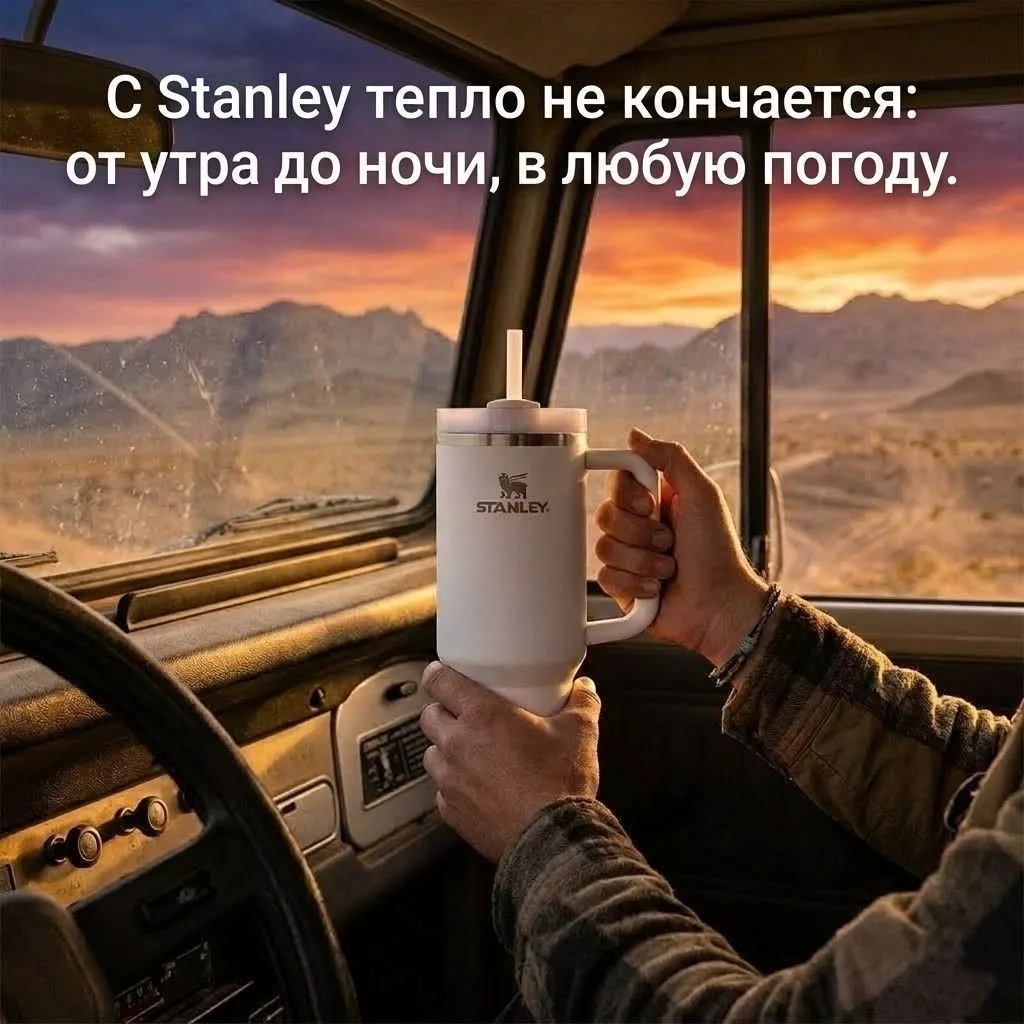Термокружка STANLEY THE QUENCHER H2.0 FLOWSTATE TUMBLER (белый), 887 ml, 10-11912-083 (ДИСКОНТ) с доставкой по России | BreadyФото 4