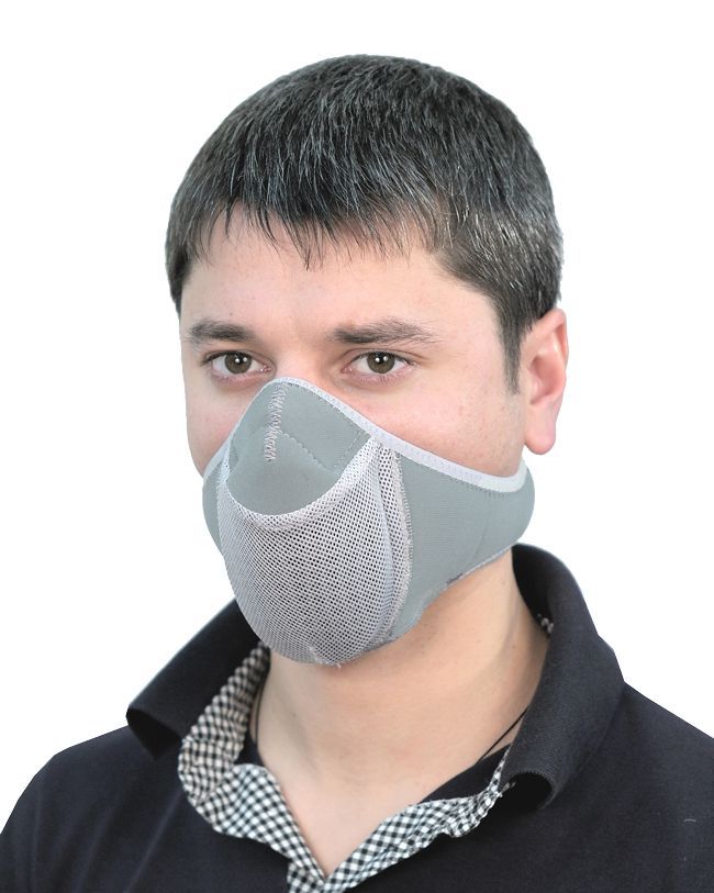 Тепловая маска Полумаска арт. ТМ 2.2 (серый) САЙВЕР|SAYVER с доставкой по России и в Казахстан | BreadyФото 0