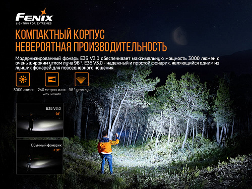 Фонарь Fenix E35 V3.0 с доставкой по России и в Казахстан | BreadyФото 5
