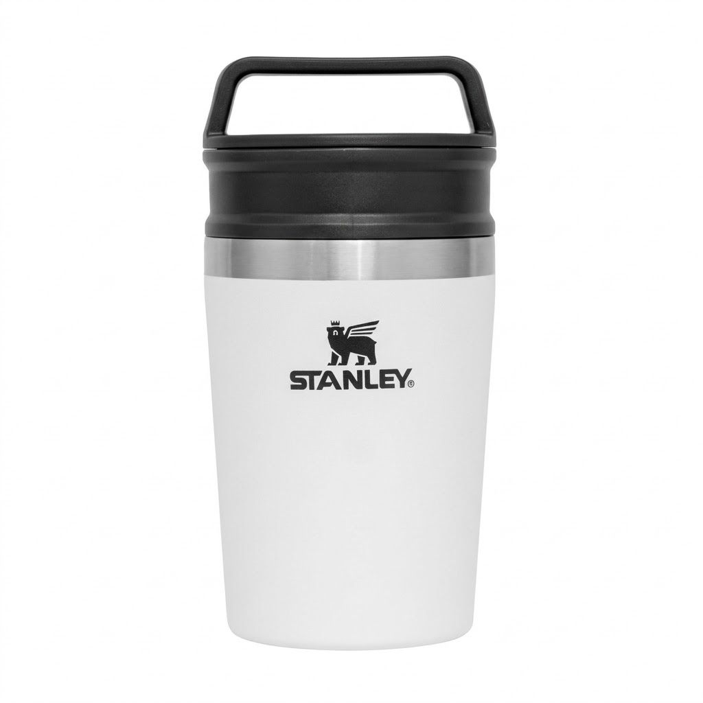 Термокружка Stanley Adventure Shortstack Travel Mug 235ml (белая) 10-02887-052 с доставкой по России | BreadyФото 0