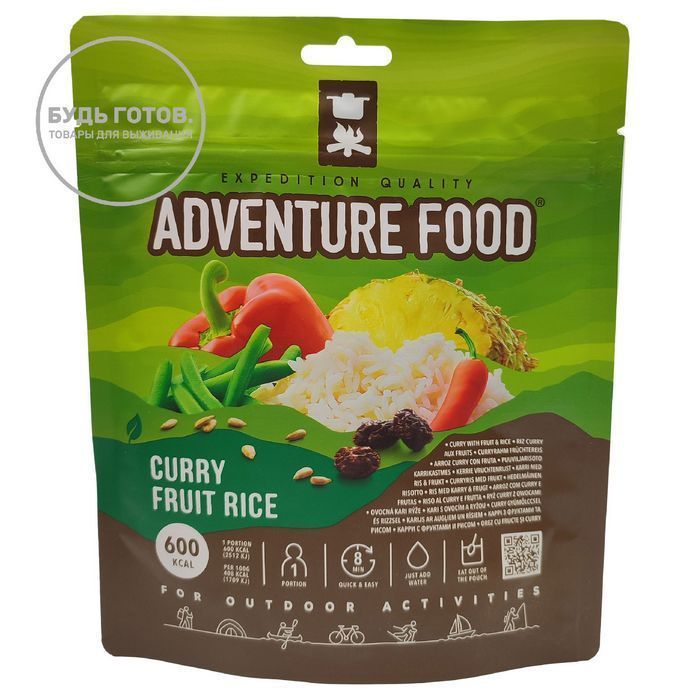 Карри с фруктами и рисом Adventure food Curry Fruit Rice 150 грамм с доставкой по России и в Казахстан | BreadyФото 0