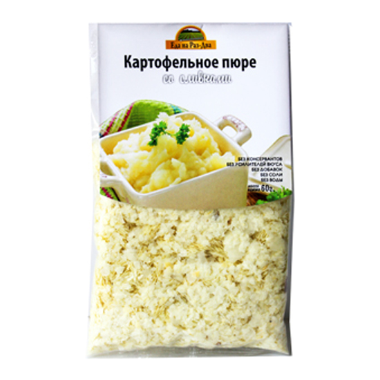 Картофельное пюре со сливками "Здоровая еда" 60 г с доставкой по России и в Казахстан | Bready