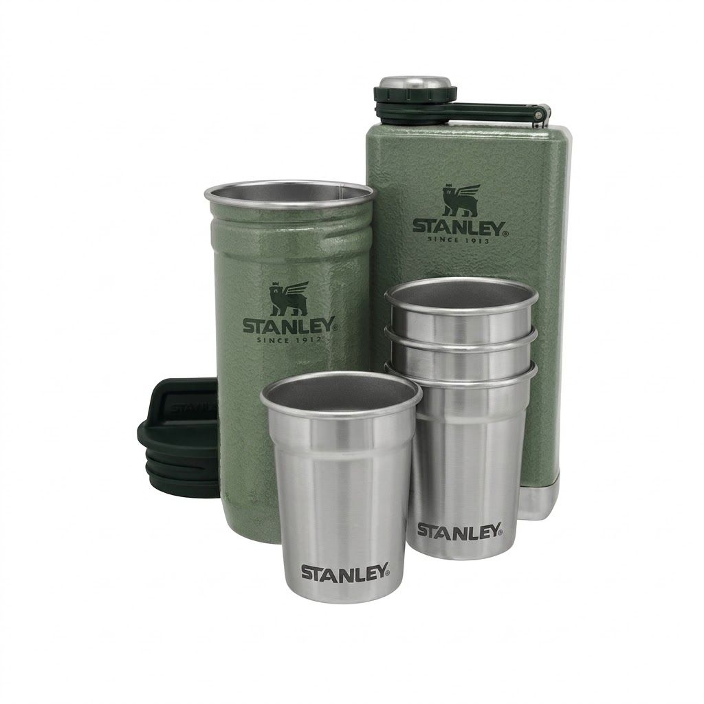 [Дисконт] Набор стопок STANLEY ADVENTURE 0,59L c флягой 0,23L зеленый 10-01883-058 с доставкой по России | BreadyФото 0
