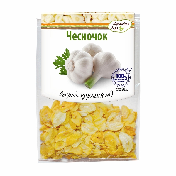 Чеснок сушеный кусочками "Здоровая еда" 50 г с доставкой по России и в Казахстан | Bready
