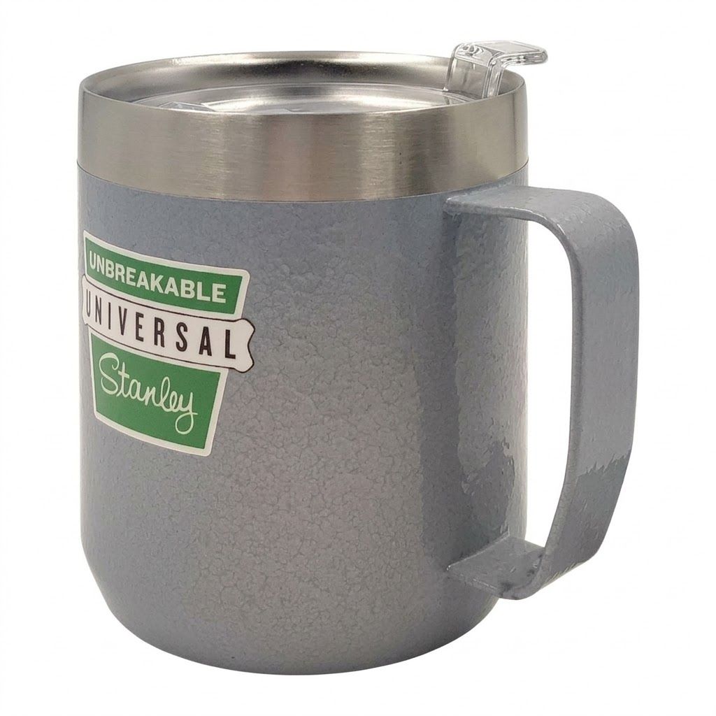 Кружка THE MILESTONES CAMP MUG STANLEY, 10-09366-240 (цвет 1960 Hammertone Silver) с доставкой по России | BreadyФото 2