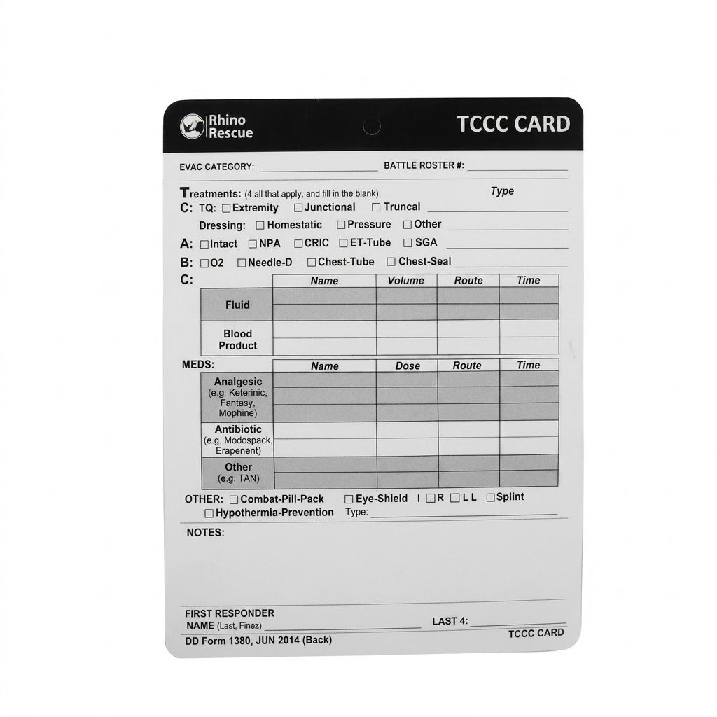 Карточка пострадавшего (Rhino Rescue) TCCC Card BCKZ0071 с доставкой по России | BreadyФото 2