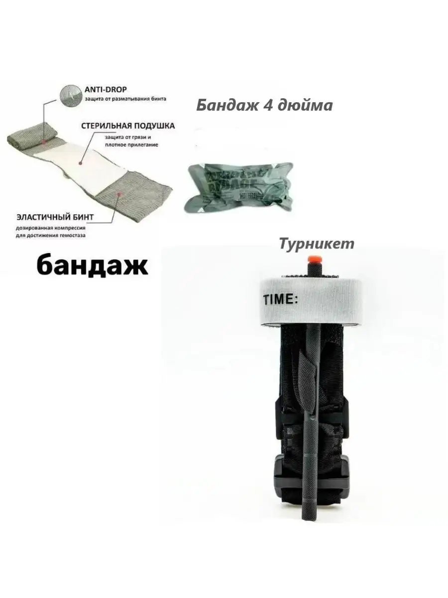 Набор первой медицинской помощи Rhino Rescue First Aid Kit (10 предметов) с доставкой по России | BreadyФото 2