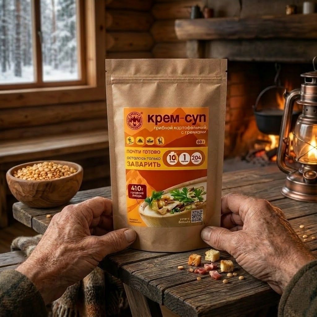 Крем-суп грибной с гренками СПЕЦПИТ Крафт 60 гр. с доставкой по России | BreadyФото 2