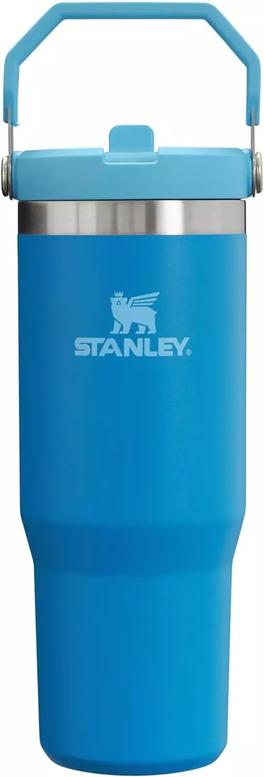 Стакан IceFlow Flip Straw Tumbler STANLEY, 887 ml,10-09993-391 (цвет голубой) с доставкой по России и в Казахстан | BreadyФото 2