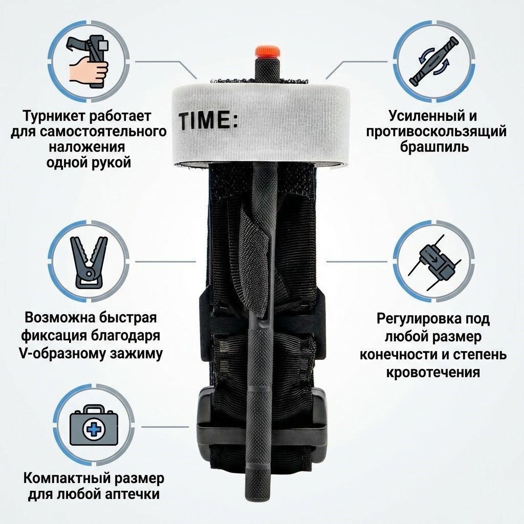 Турникет RHINO RESCUE Tourniquet (Металлический зажим) с доставкой по России | BreadyФото 1