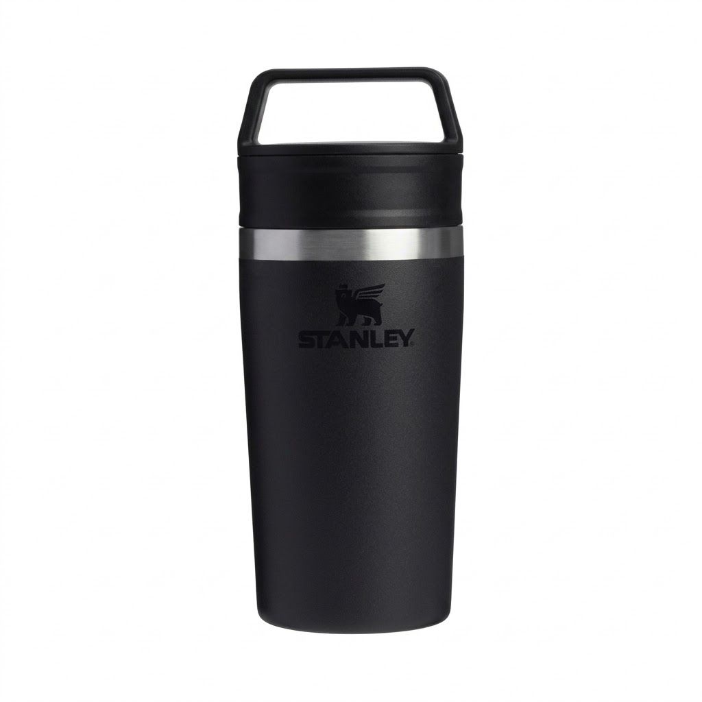 Термокружка Stanley Adventure Shortstack Travel Mug 354ml (черная) 10-13322-001 с доставкой по России | BreadyФото 0