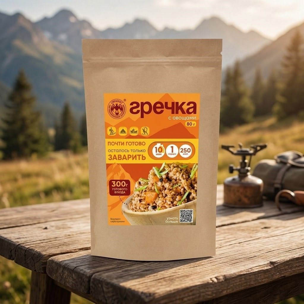 Гречка с овощами СПЕЦПИТ Крафт 80 гр. с доставкой по России | BreadyФото 4