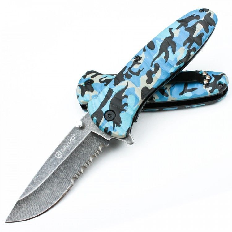 Нож Ganzo G622-CA1-4S, синий с доставкой по России и в Казахстан | Bready