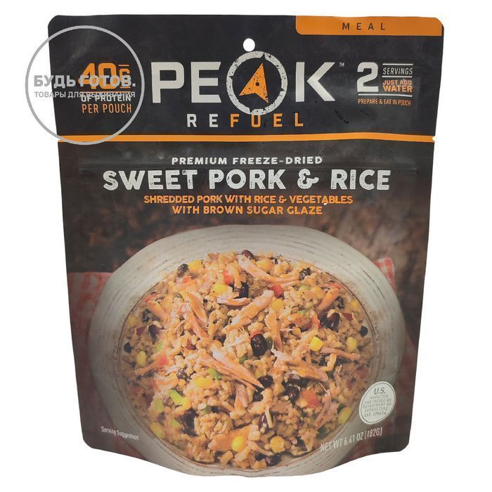 Сладкая свинина с рисом Peak Refuel SWEET PORK AND RICE 172 г с доставкой по России и в Казахстан | BreadyФото 0