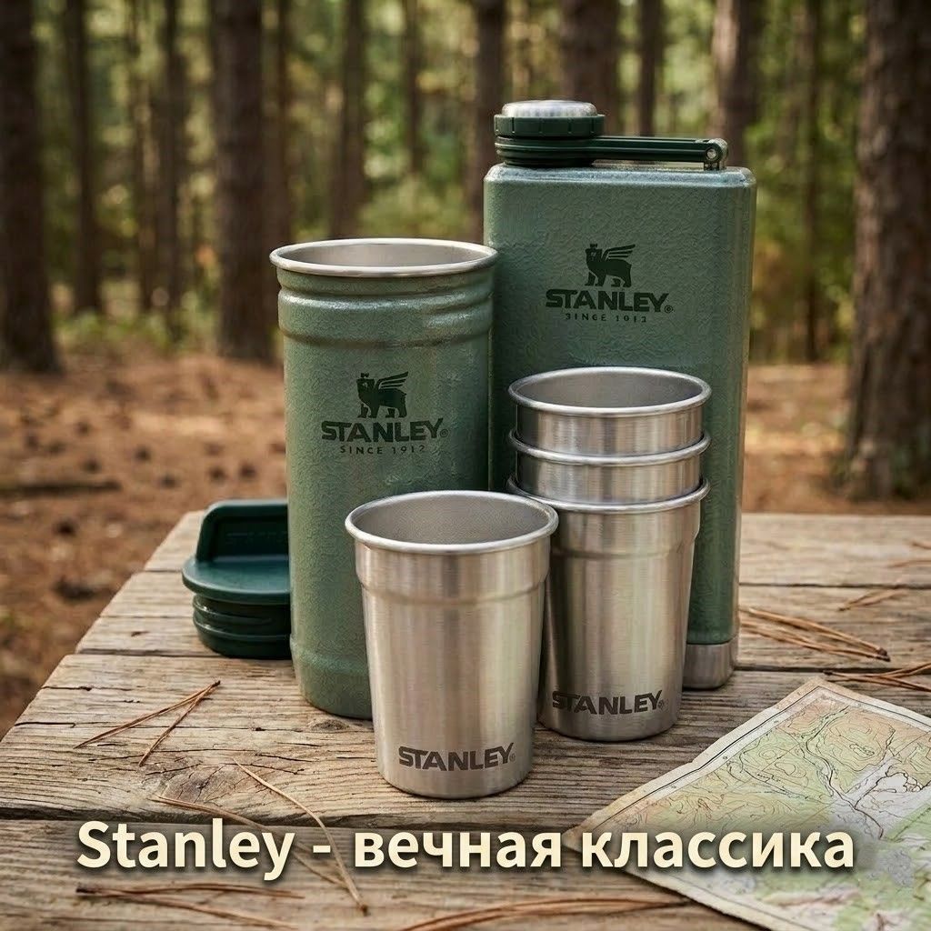 [Дисконт] Набор стопок STANLEY ADVENTURE 0,59L c флягой 0,23L зеленый 10-01883-058 с доставкой по России | BreadyФото 4