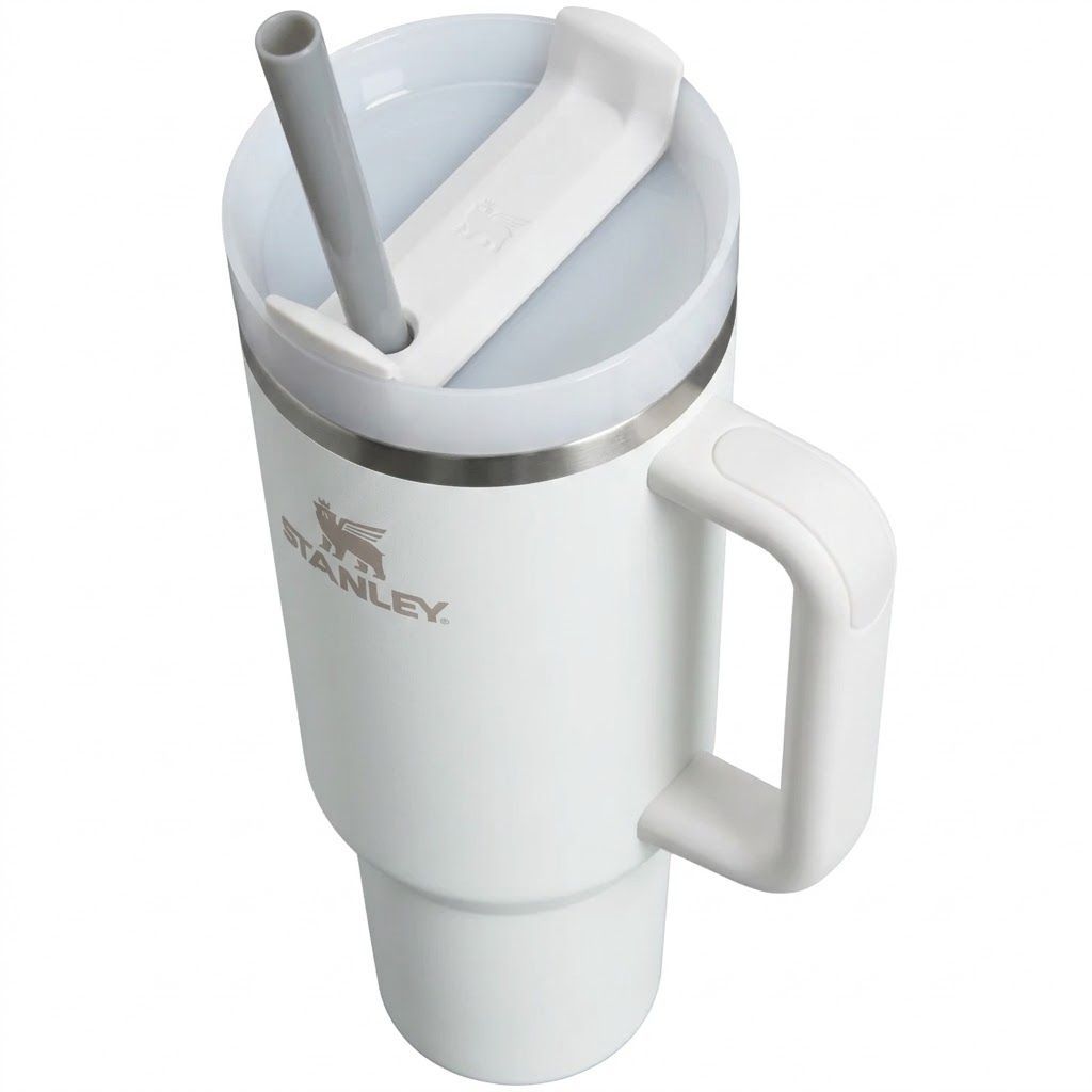 Термокружка STANLEY THE QUENCHER H2.0 FLOWSTATE TUMBLER, 1,18L,  10-11913-077 Морозный белый (Frost) с доставкой по России | BreadyФото 3