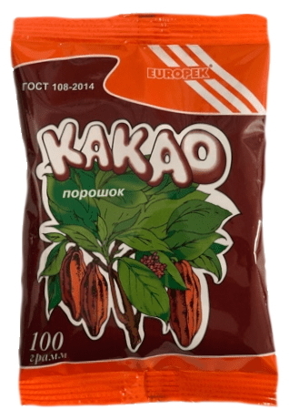 Какао-порошок "Europek" 100 г с доставкой по России и в Казахстан | BreadyФото 0