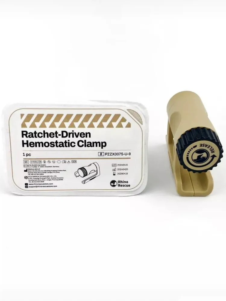 Зажим гемостатический Rhino Rescue Ratchet-Driven Hemostatic Clamp с доставкой по России | BreadyФото 3