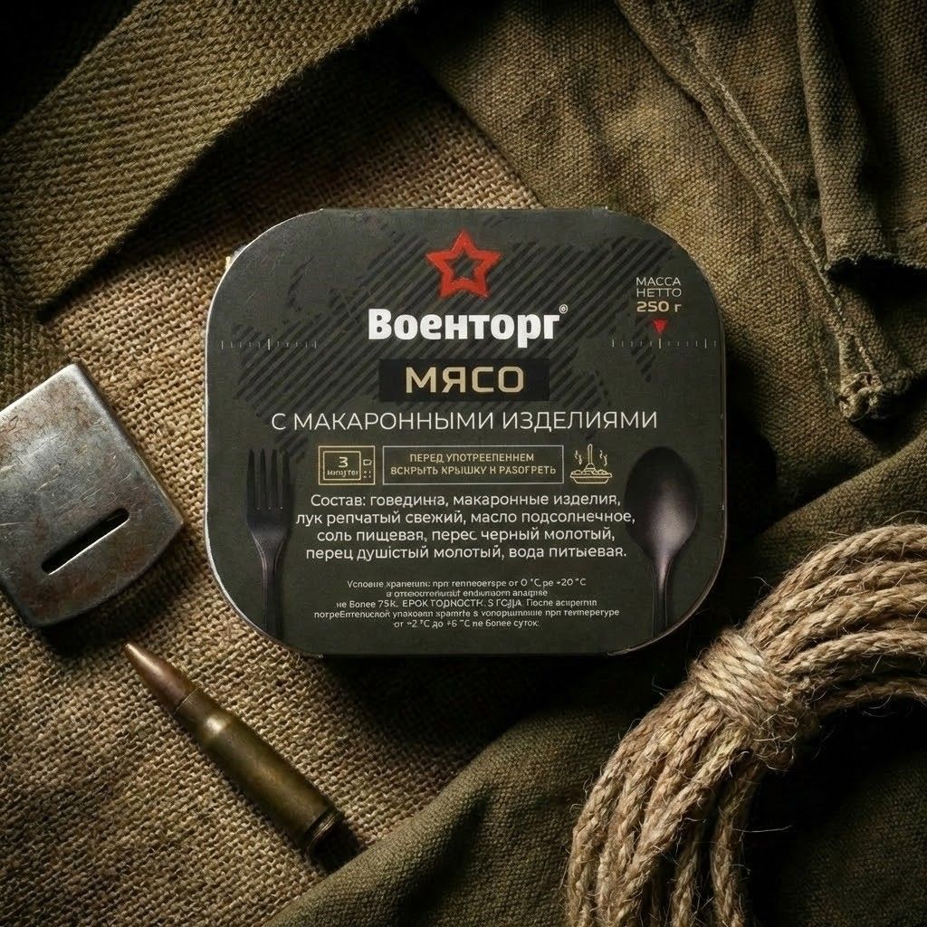 Мясо с макаронными изделиями Л4, 250 г (Военторг) с доставкой по России | BreadyФото 7