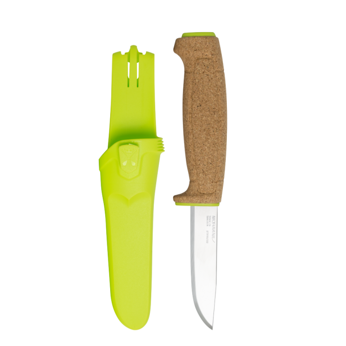 Нож Morakniv Floating Knife (S) Lime, нержавеющая сталь, пробковая ручка, зеленый, 13686 с доставкой по России и в Казахстан | Bready