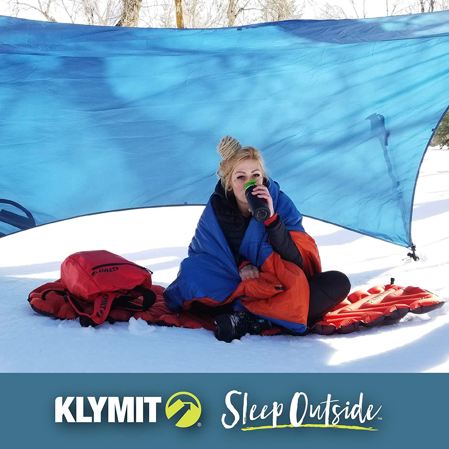 Надувной коврик KLYMIT Insulated Static V оранжевый с доставкой по России и в Казахстан | BreadyФото 3