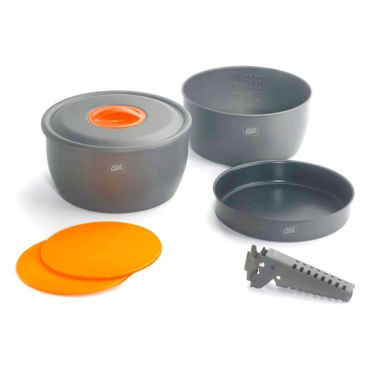 Набор посуды Esbit CW2500NS, алюминиевый для приготовления пищи с антипригарным покрытием с доставкой по России и в Казахстан | Bready