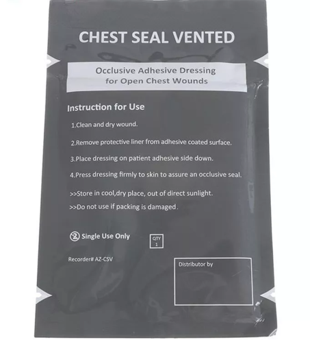Комплект окклюзионных пластырей Chest Seal + Chest Seal Vented с доставкой по России и в Казахстан | BreadyФото 1