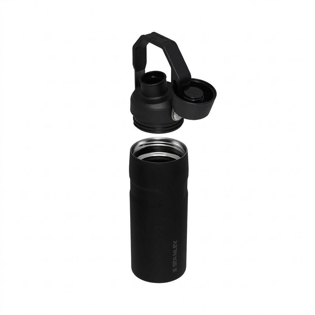 Термобутылка STANLEY GO Iceflow™ 473 ml (10-12579-009) black 2.0 черный с доставкой по России | BreadyФото 2