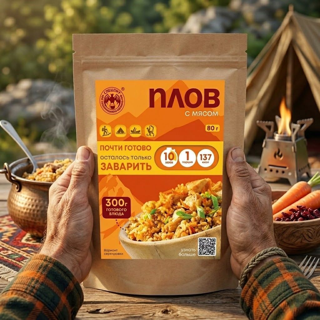 Плов с мясом СПЕЦПИТ Крафт 80 гр. с доставкой по России | BreadyФото 3