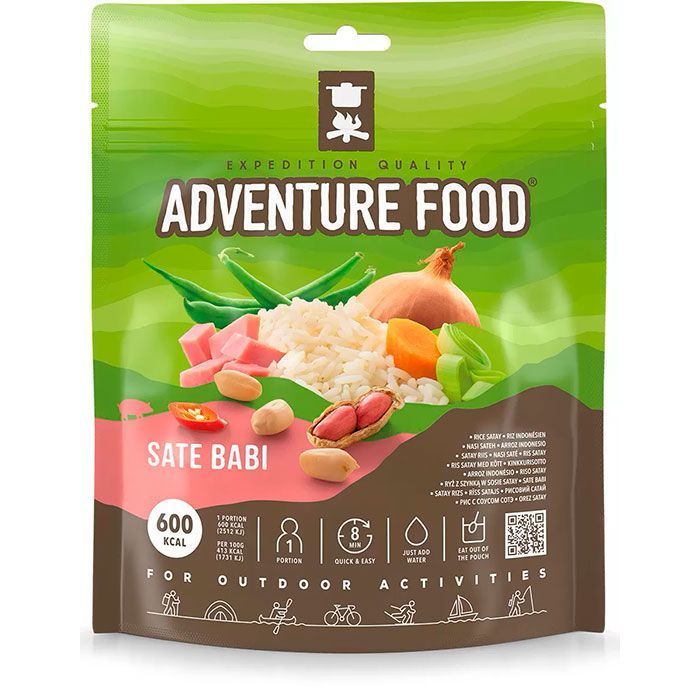 Рисовое соте с ветчиной Adventure Food Sate Babi 145г, сублимат, сублимированная еда, сублимированный, с доставкой по России и в Казахстан | BreadyФото 0