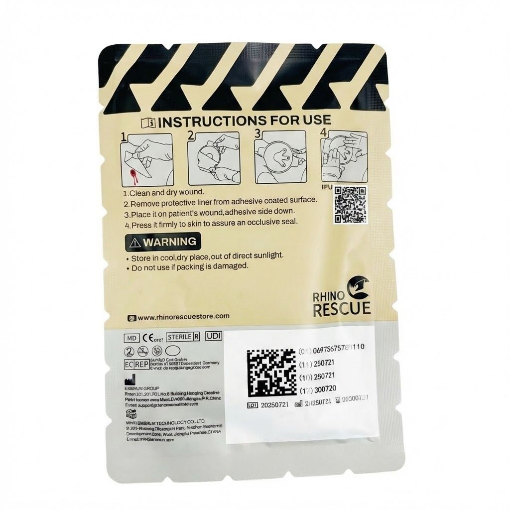 Окклюзионный пластырь вентилируемый RHINO Rescue CR-CS02 с доставкой по России | BreadyФото 1