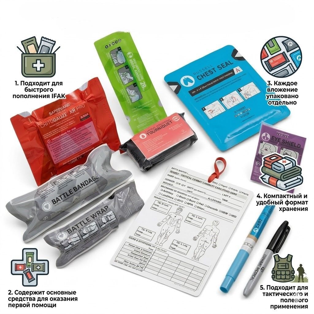 Комплект IFAK Resupply Safeguard Medical с доставкой по России | BreadyФото 1