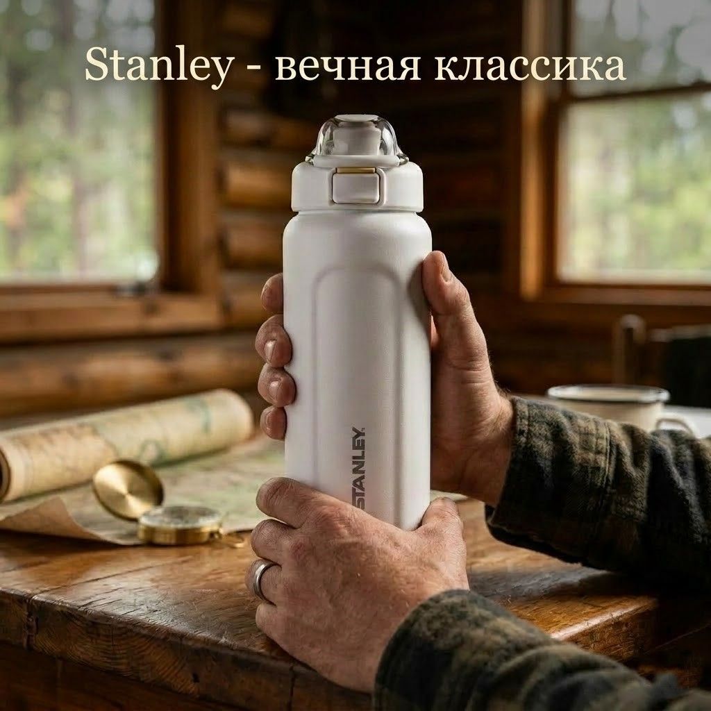 Термобутылка STANLEY The Wellspring Bottle 709 ml (10-13338) Hammertone Frost морозный с доставкой по России | BreadyФото 4