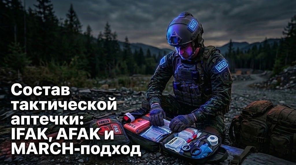 Тактическая аптечка IFAK — содержимое и пример комплектации по MARCH‑подходу
