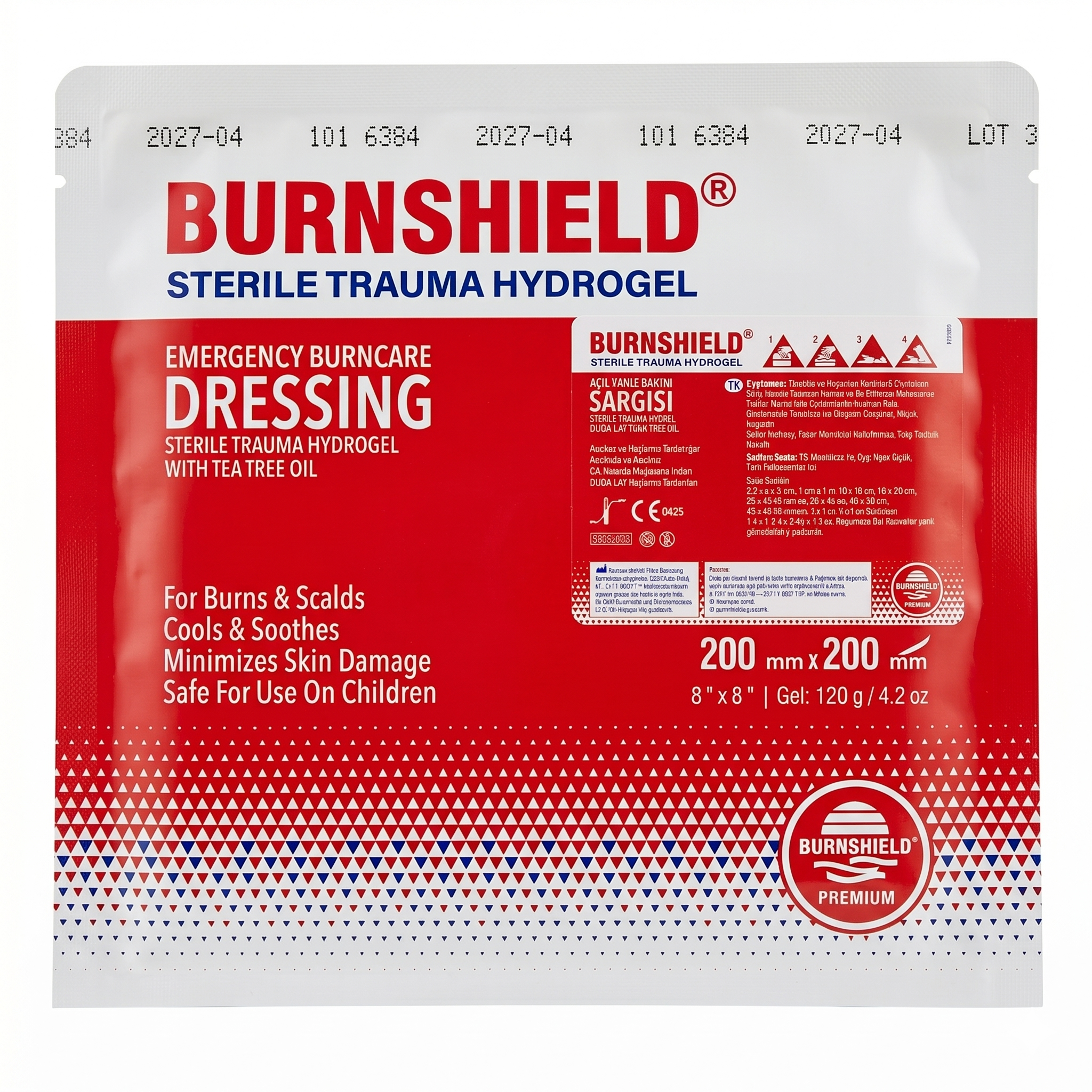 Повязка противоожоговая гидрогелевая BURNSHIELD 20Х20 с доставкой по России | BreadyФото 0